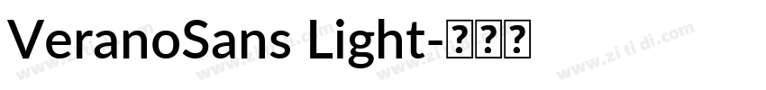VeranoSans Light字体转换